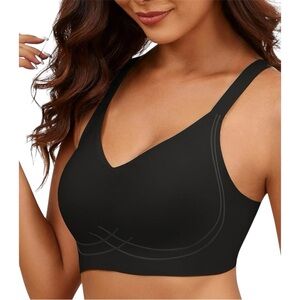 ProKloud Black Wireless Full Coverage Bra Size XXL
